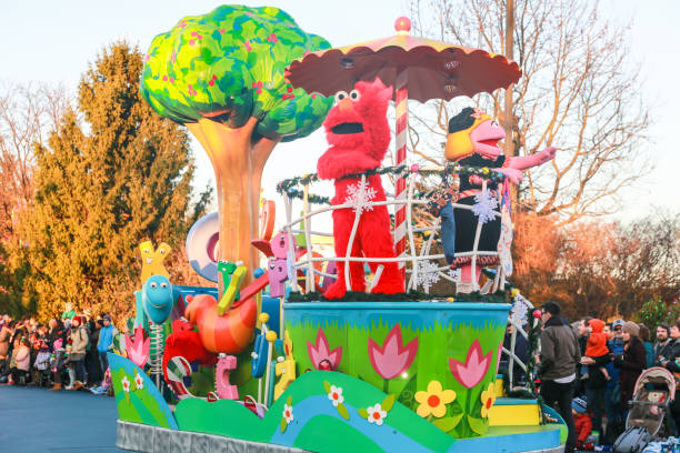 Sesame Place is a children's theme park, located on the outskirts of Philadelphia stock photo
