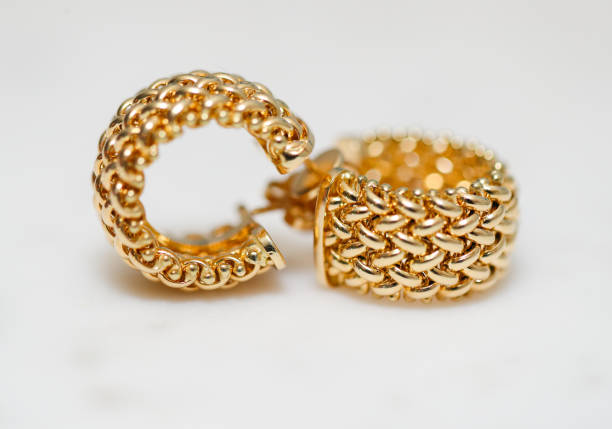 istock yellow gold hoop earrings 1088551450