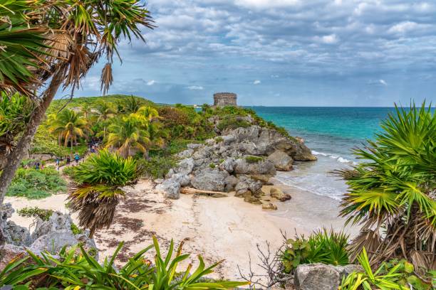 istock Famous Mayan Ruins in Tulum, Mexico 1088565012