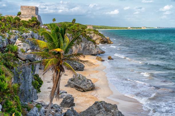 istock Famous Mayan Ruins in Tulum, Mexico 1088565028