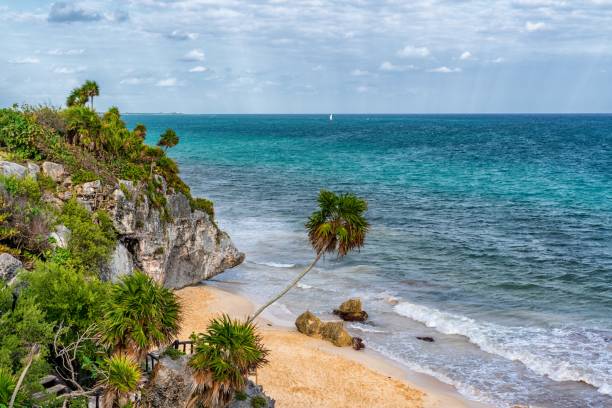 istock Beautiful beach in the Riviera Maya - Mexico 1088565150