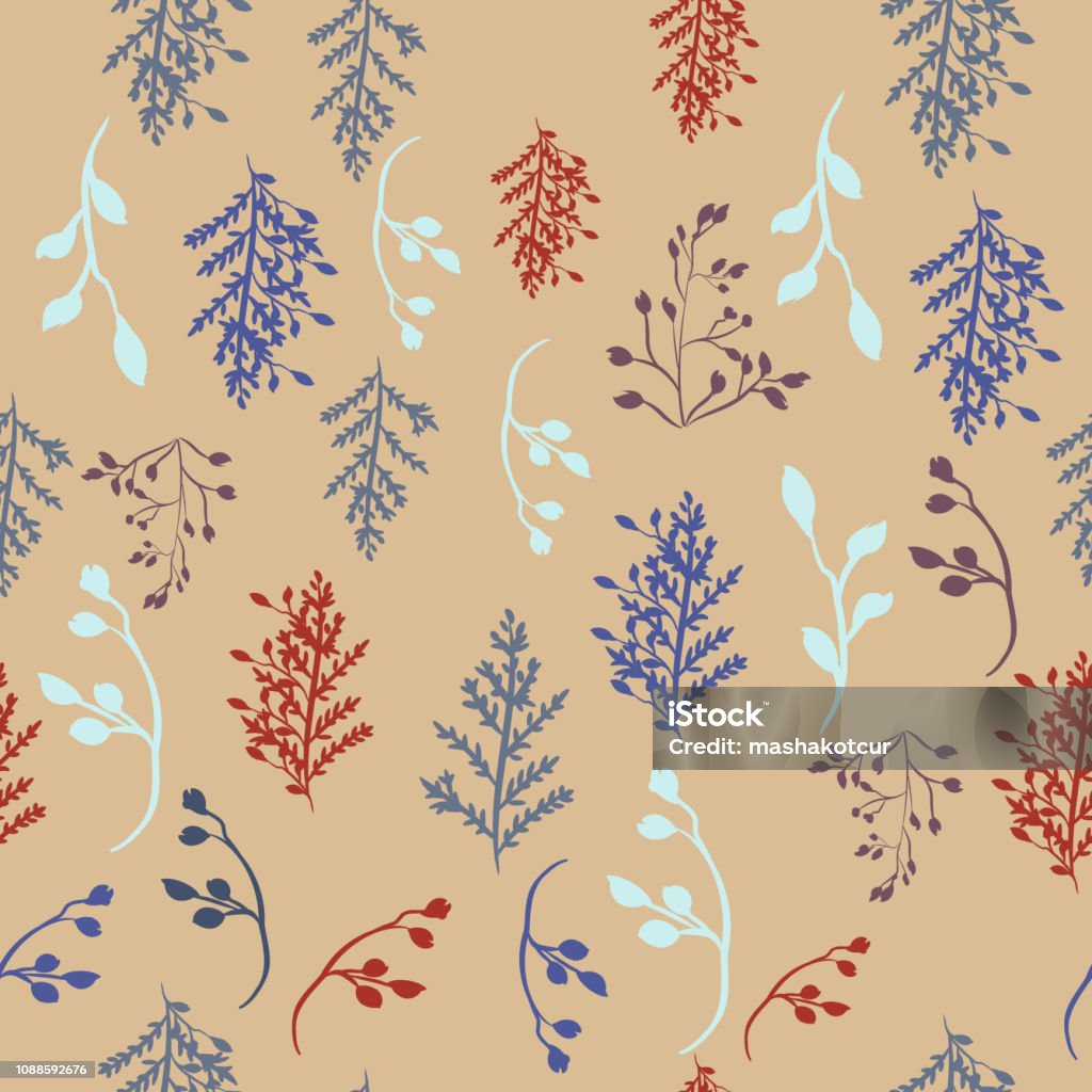 Free Vector File Rustic Patterns Cute Vector Rustic Spring Pattern Stock Illustration - Download Image ...