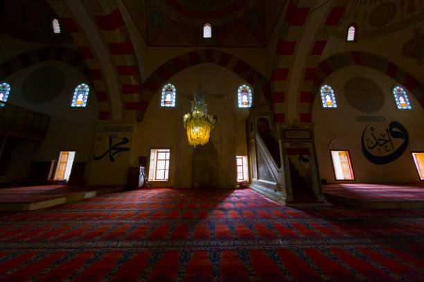 istock Old Mosque Interior (Turkish: Eski Cami or Ulu Cami) is an Ottoman Mosque in Edirne, Turkey. April 13, 2017 1088609474