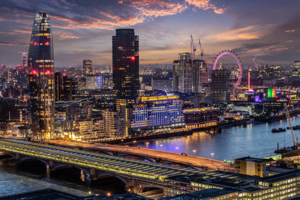 istock The skyline of London during night time 1088636802