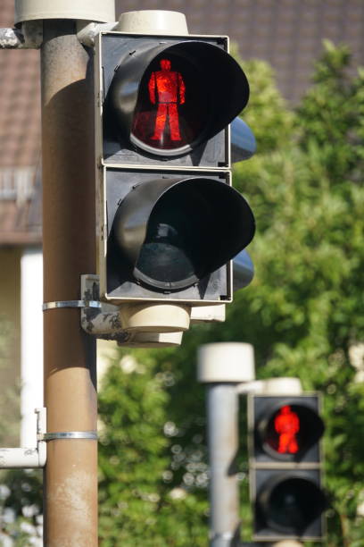 istock German pedestrian red traffic light - stop 1088646990