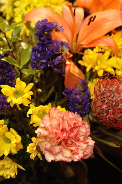 istock A carnation that is part of a colorful bouquet 1088651638
