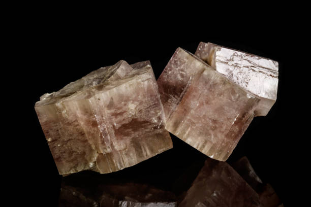 istock Macro mineral stone Aragonite on a black background 1088657586