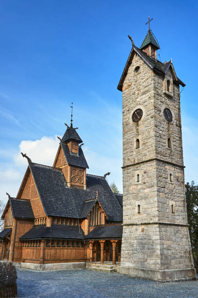 istock Stone tower and the wooden temple Wang 1088658220