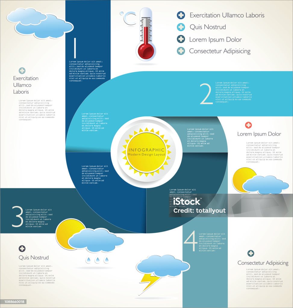 Infographic Weather Layout Infographic Weather Forecast Template Design Stock Illustration ...