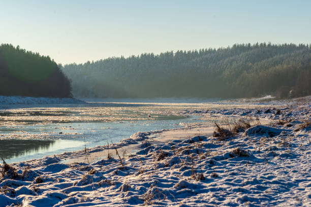 istock frozen ice and snow in river in winter 1088663500