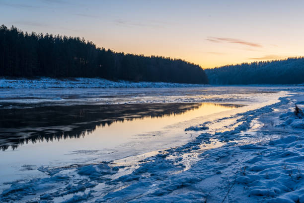 istock frozen ice and snow in river in winter 1088663540