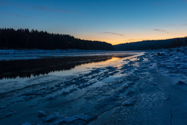 istock frozen ice and snow in river in winter 1088663556