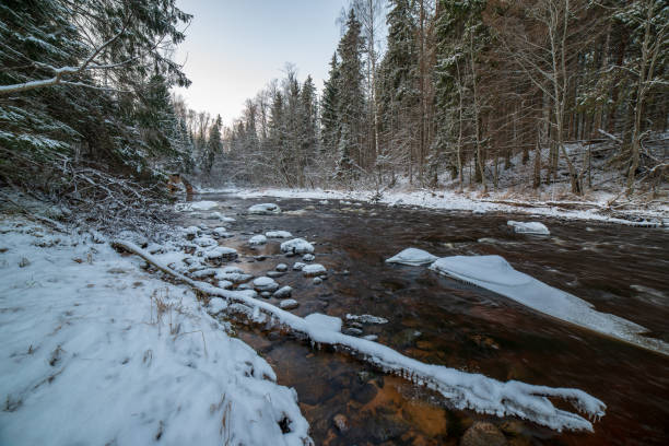istock frozen ice and snow in river in winter 1088663578