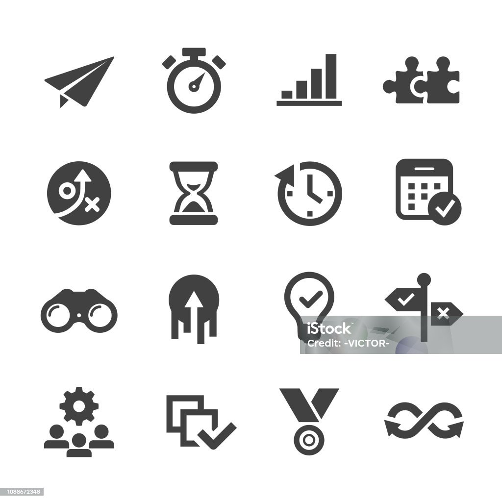 Produktivität-Icons - Acme-Serie - Lizenzfrei Icon Vektorgrafik
