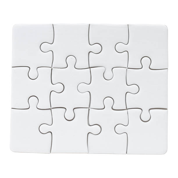 istock White jigsaw puzzle isolated on white background - clipping paths. 1088678804