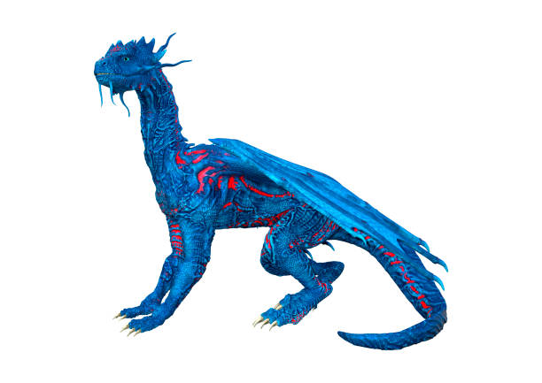 istock 3D illustration fantasy dragon on white 1088681164