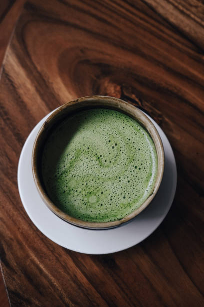 istock Matcha tea with vegan coconut milk 1088688428