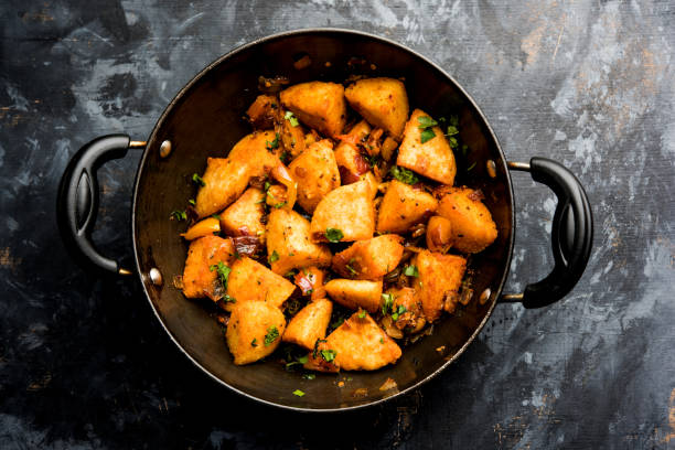 istock Masala fried Idlies - south indian Snack made using with leftover idly served with tomato ketchup. selective focus 1088689694