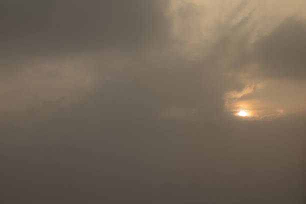 istock Image of Sunrise above the clouds from airplane window, India 1088695914
