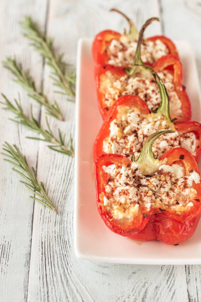 istock Stuffed peppers with feta 1088706344