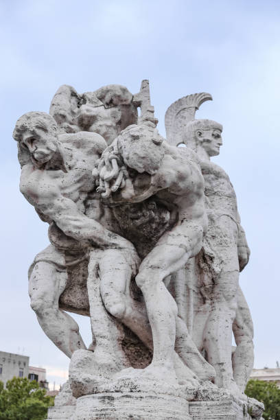 istock Statue in Ponte Vittorio Emanuele II, Rome, Italy 1088711128