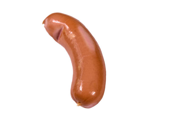 istock One sausage isolated on the white background 1088727184
