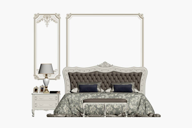 istock 3d render of classic style bedroom 1088727278