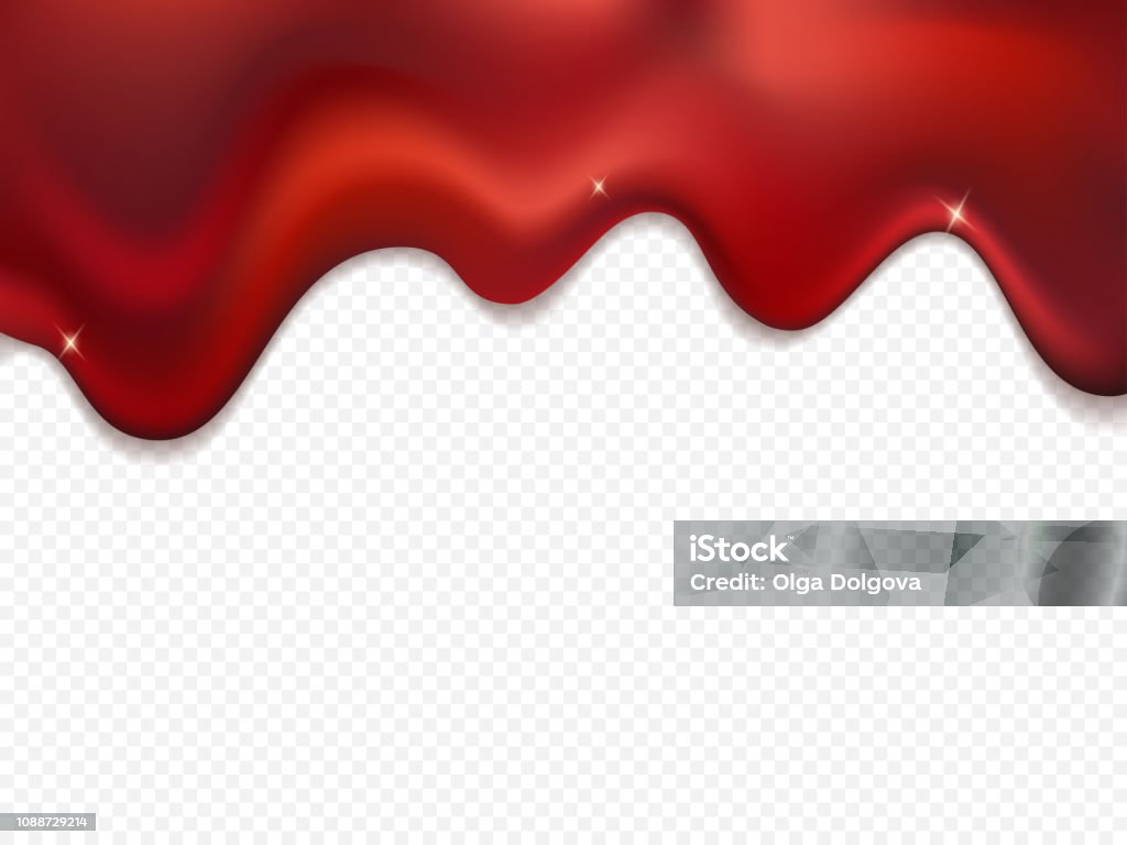 Rote Folie Tropft Isolierten Auf Transparenten Hintergrund Stock Vektor Art  und mehr Bilder von Blut - iStock