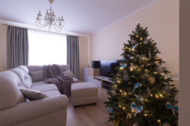 istock Interior. living room, Christmas tree 1088729468