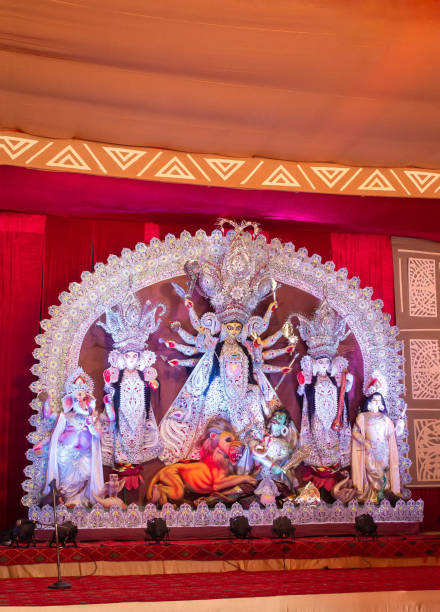 istock A Horizontal View Of Durga Idiol In Puja Pandal 1088734696