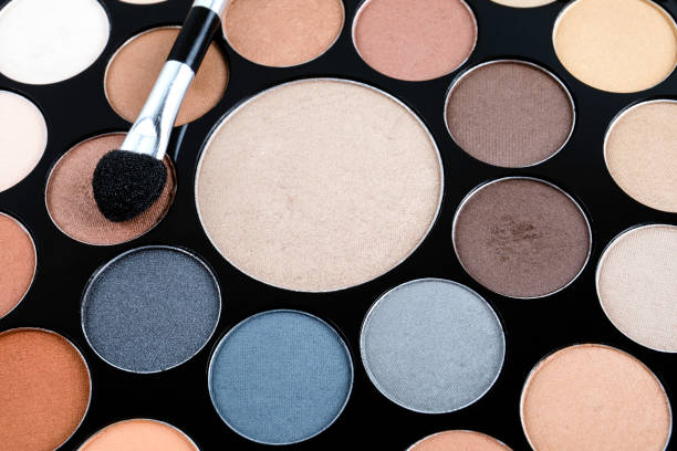 istock Palette of cosmetic eye shadow for make-up 1088736934