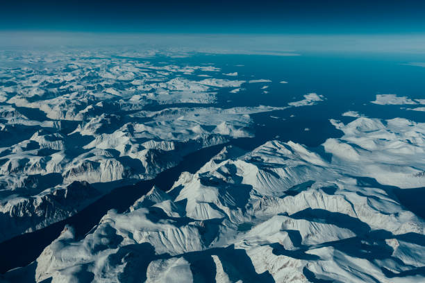 kanada widok z lotu ptaka - baffin island zdjęcia i obrazy z banku zdjęć