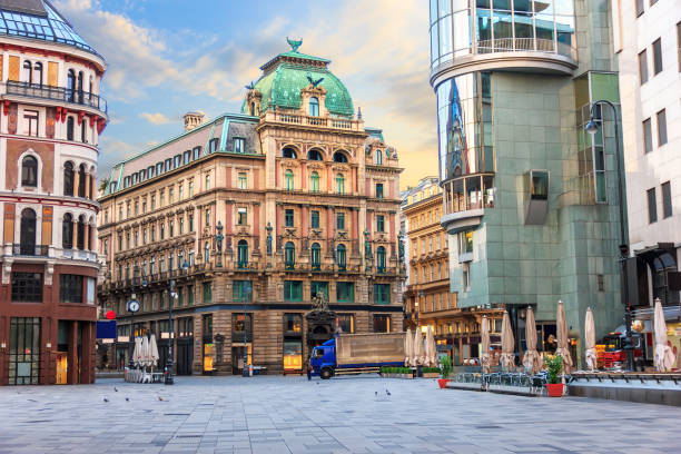 istock Stephansplatz, a famous square in Vienna, Austria, no people 1088739282