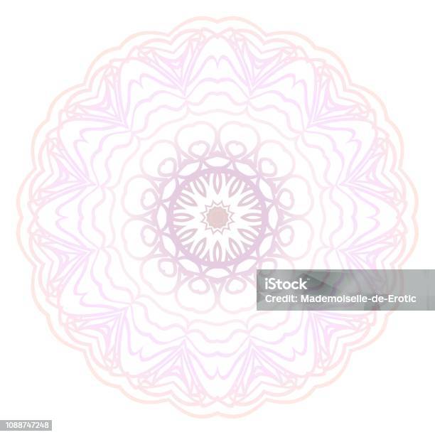 Pattern Of Mandala Vector Illustration Modern Decorative Floral Color Mandala Decorative Cicle Ornament Floral Design Stock Illustration - Download Image Now