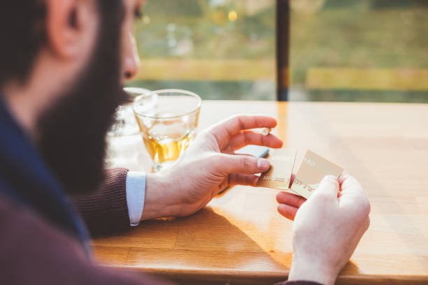 istock Depressed businessman with credit card problems 1088753224