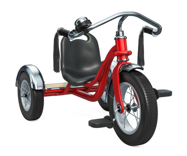 istock Children's tricycle, 3D rendering isolated on white background 1088755610