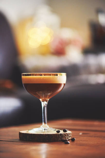 istock Espresso martini cocktail with coffee beans 1088757906