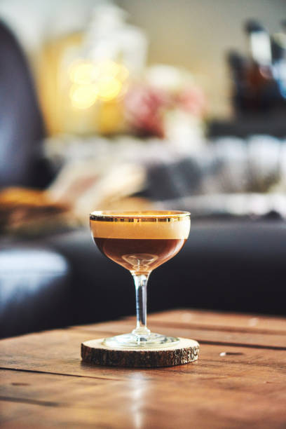istock Espresso martini cocktail in indoor setting 1088757912