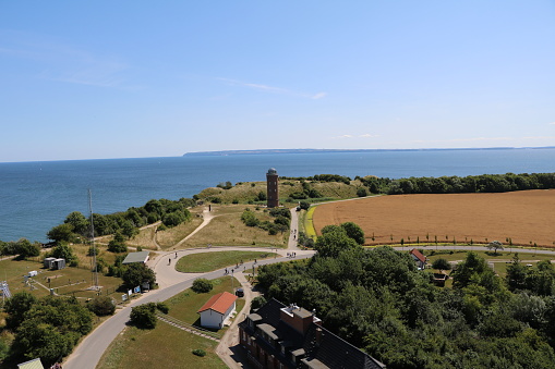 View from New lighthouse at Cape Arkona at Island Rügen, Baltic Sea Germany