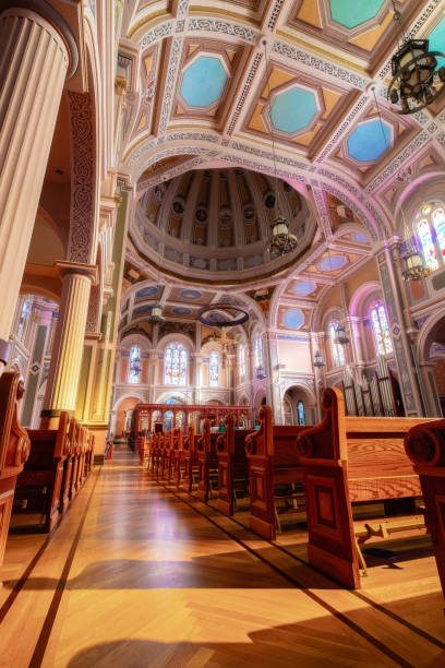 istock Ornate Catholic Church Interior 1088758978