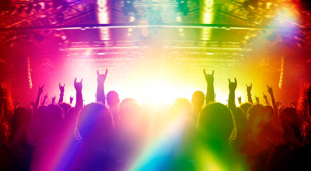 istock Concert crowd in front of a live stage 1088784014
