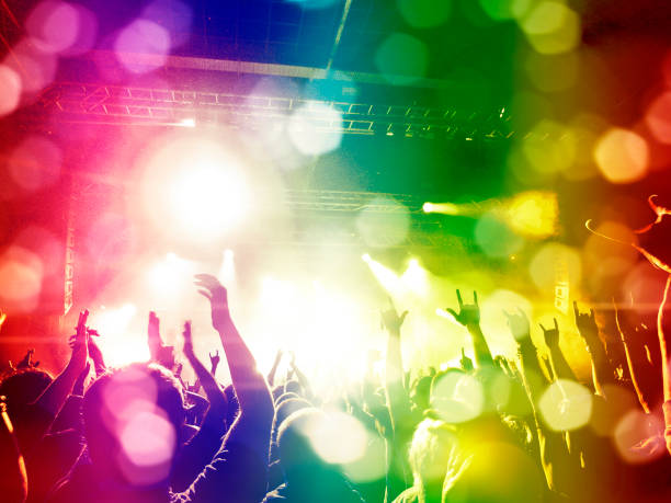istock Concert crowd in front of a live stage 1088784050