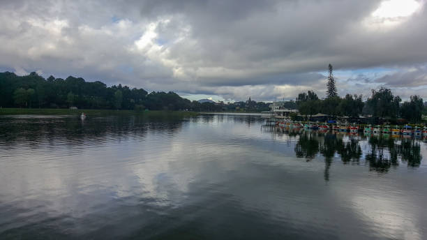 istock Cloudy day at the lake 1088808378