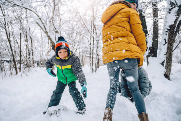 istock Family playing in the snow 1088809926
