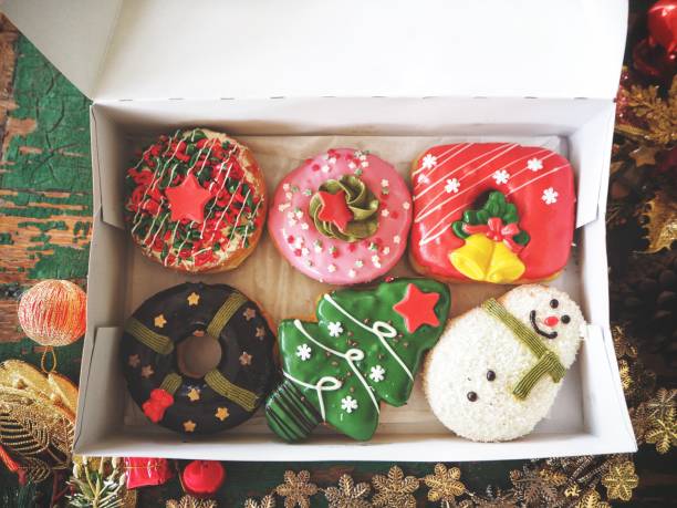 istock Donut and christmas decorations 1088813258