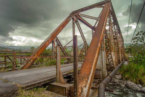 istock Steel bridge over a river in Costa Rica 1088820328