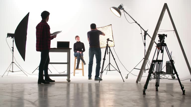 Photographer in the studio