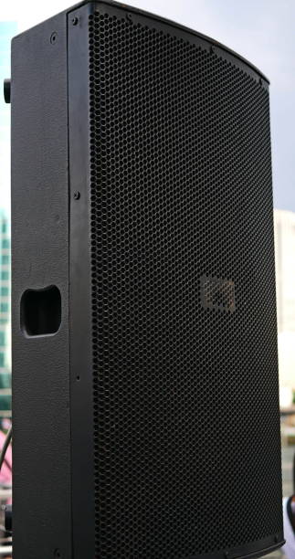 outdoor-lautsprecher - stack rock audio stock-fotos und bilder