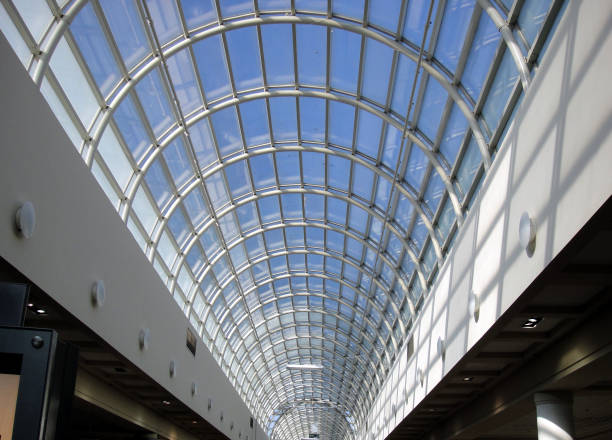 A Skylight at the Mall stock photo