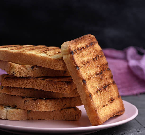 istock fried French toast on a ceramic pink plate 1088843830